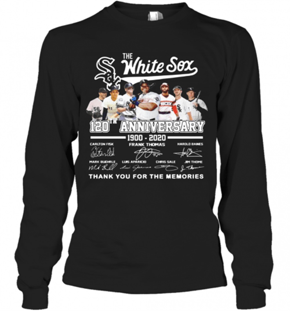 awesome-the-white-sox-120th-anniversary-1900-2020-thank-you-for-the-memories-sig-rplqfki0 Awesome The White Sox 120Th Anniversary 1900 2020 Thank You For The Memories Signatures T-Shirt