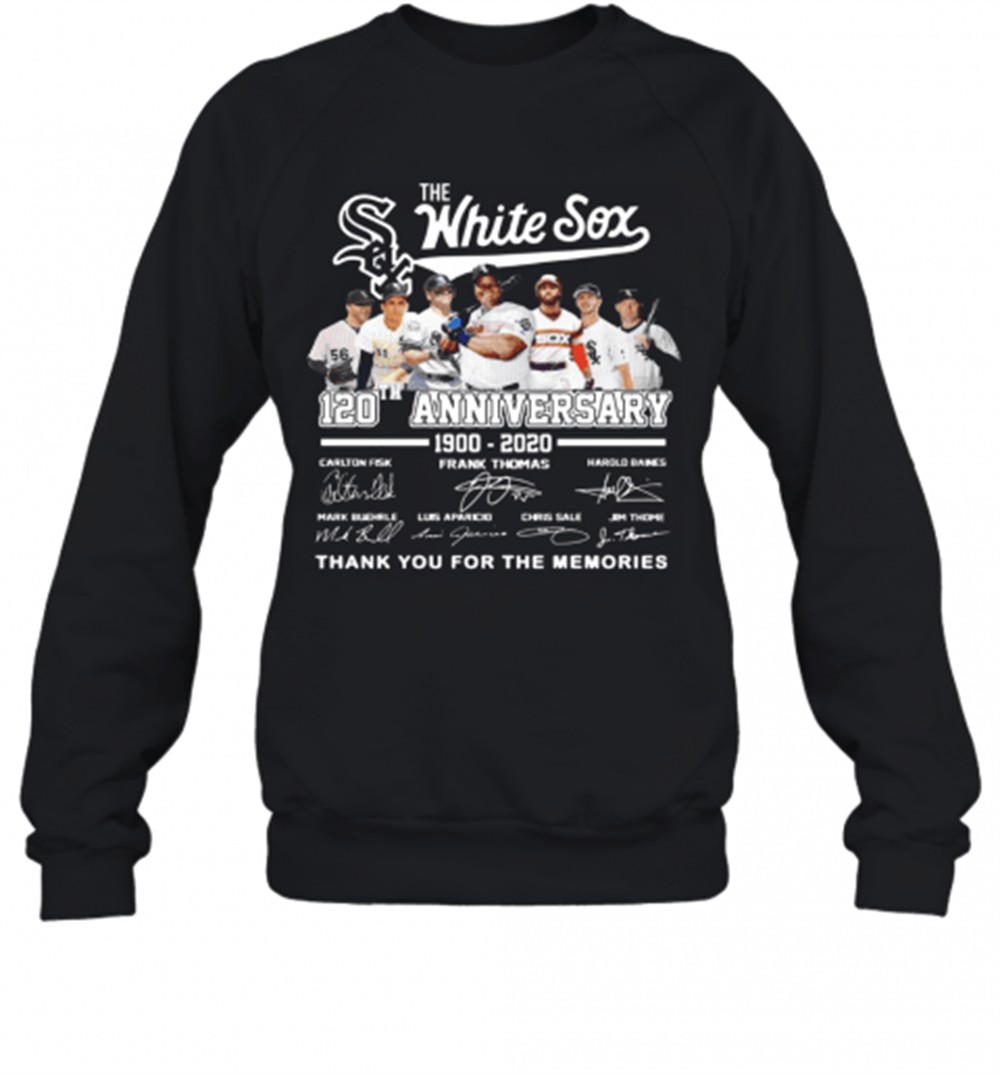 awesome-the-white-sox-120th-anniversary-1900-2020-thank-you-for-the-memories-sig-rplqfki0 Awesome The White Sox 120Th Anniversary 1900 2020 Thank You For The Memories Signatures T-Shirt