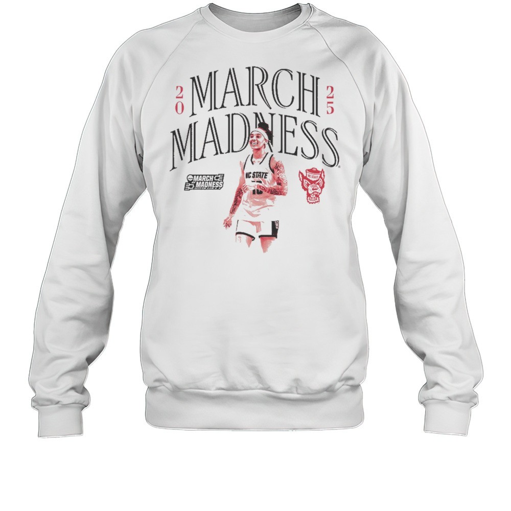 Aziaha James NC State Wolfpack Basketball 2025 March Madness Graphic T-shirt