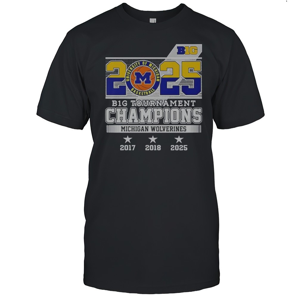 b1g-tournament-champions-michigan-wolverines-2025-t-shirt-hguw30cs B1G Tournament Champions Michigan Wolverines 2025 T-Shirt
