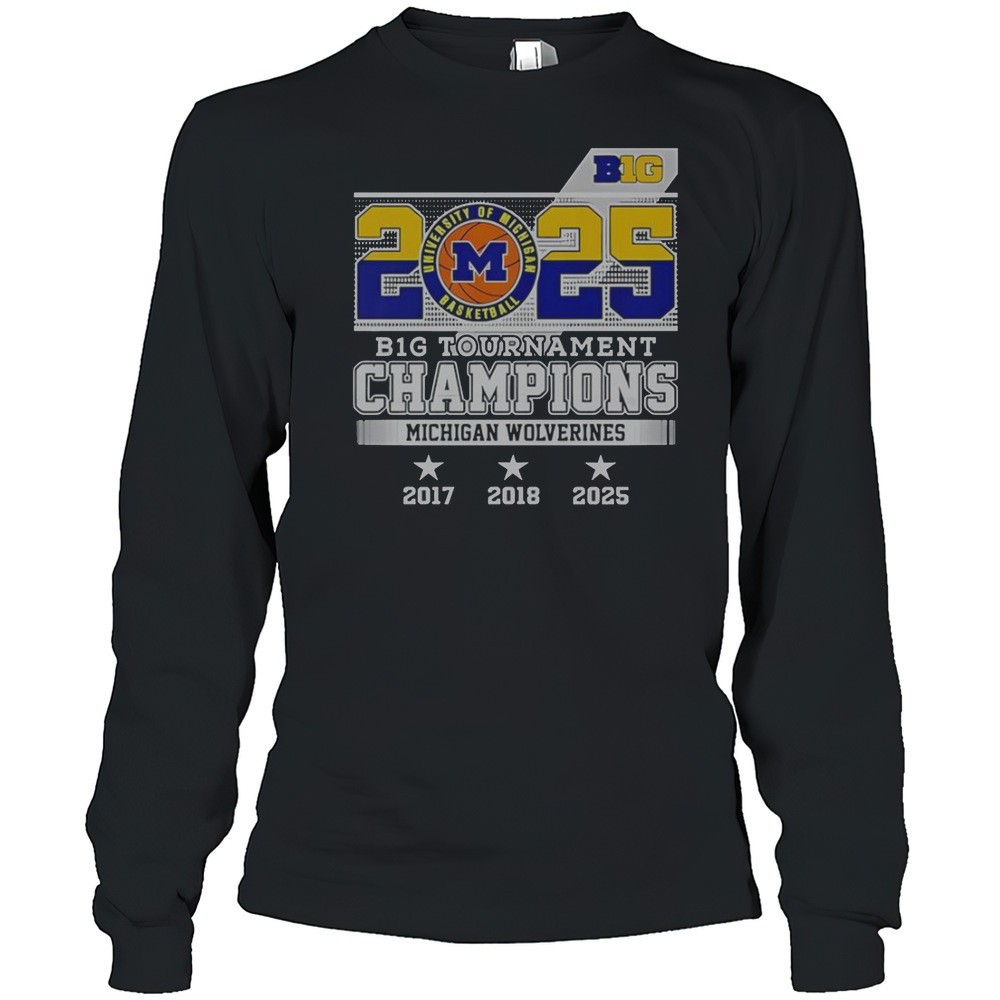 b1g-tournament-champions-michigan-wolverines-2025-t-shirt-hguw30cs B1G Tournament Champions Michigan Wolverines 2025 T-Shirt