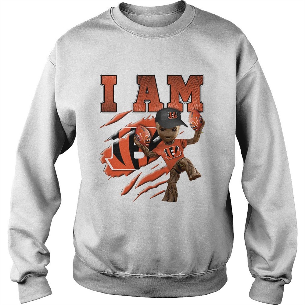 Baby Groot I Am Cincinnati Bengals shirt