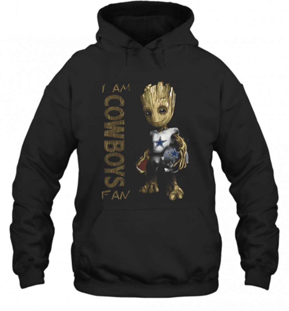 Baby Groot I Am Cowboys Fan T-Shirt