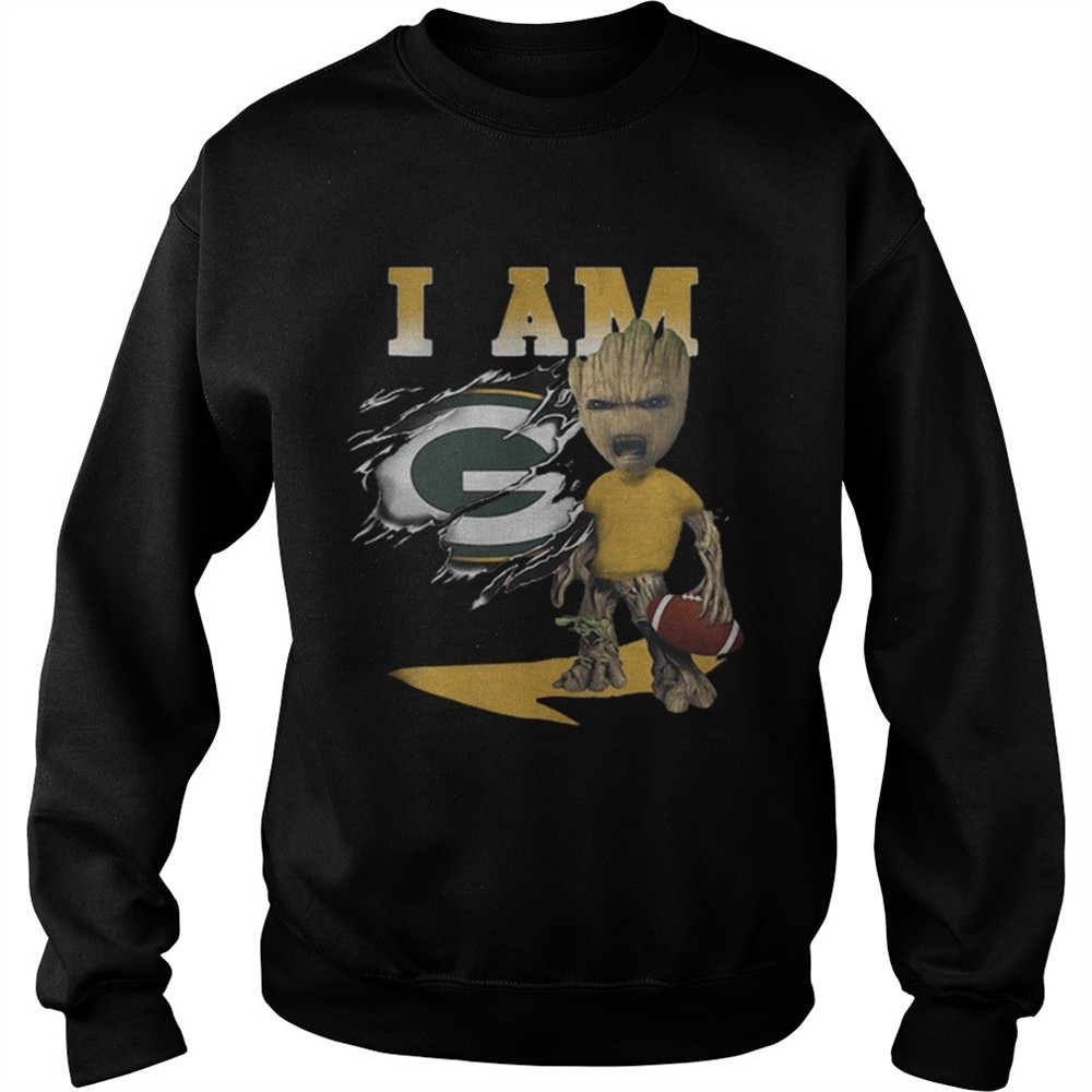 Baby Groot I Am Green Bay Packers Shirt