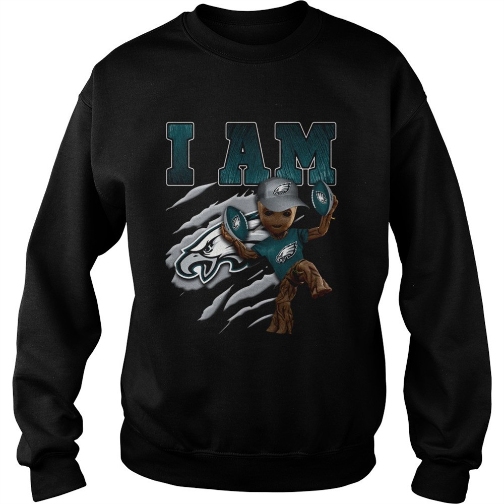 Baby Groot I Am Philadelphia Eagles shirt