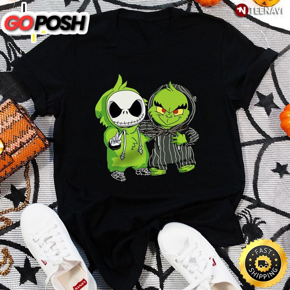 Baby Jack Skellington And Grinch Best Friend T-Shirt
