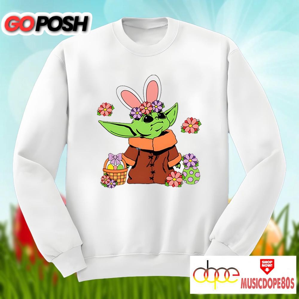 baby-yoda-and-easter-eggs-cotton-shirt-r3g32j81 Baby Yoda And Easter Eggs Cotton Shirt