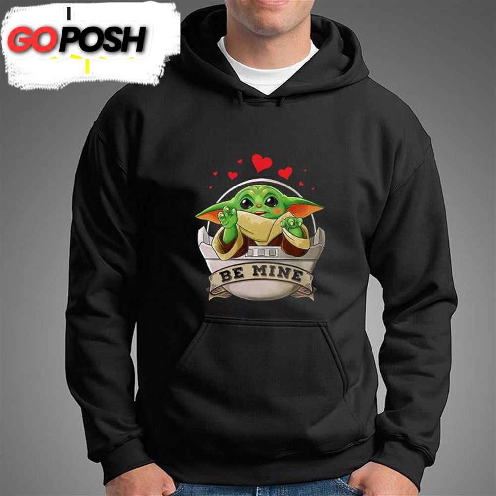Baby Yoda Be Mine Happy Valentine?s Day Heart Love T-Shirt