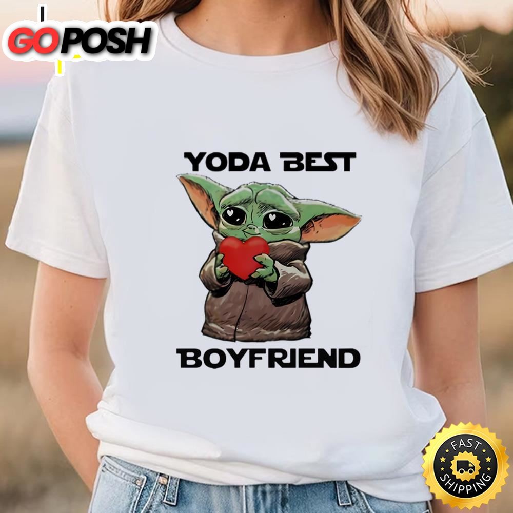 Baby Yoda Best Boyfriend Valentine Day T-shirt