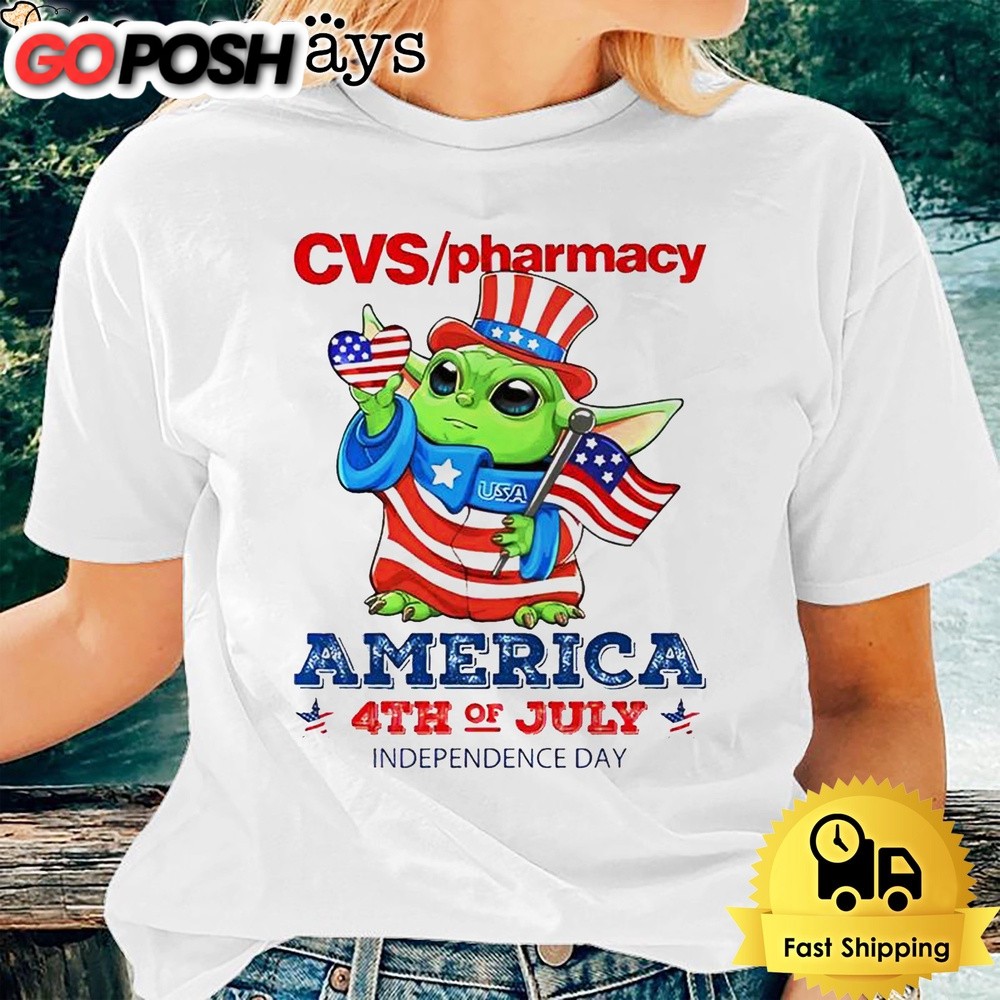 Baby Yoda CVS Pharmacy America 4th Of July Unsiex T-Shirt