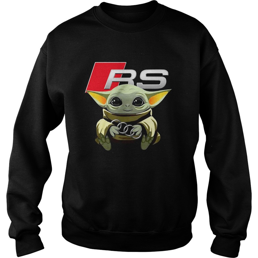 Baby Yoda hug Audi RS shirt