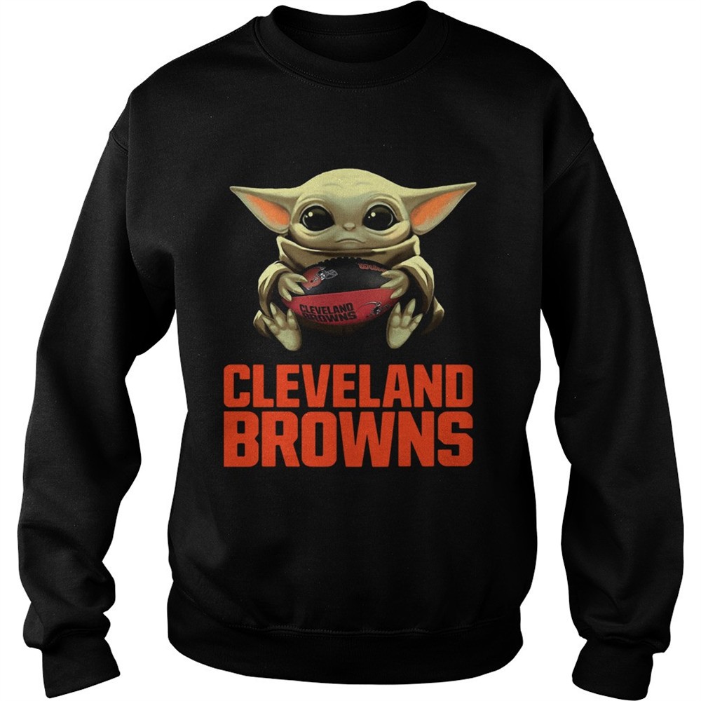 Baby Yoda Hug Cleveland Browns shirt