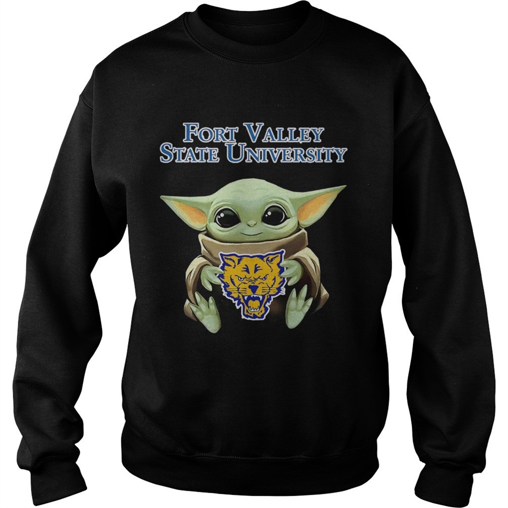 Baby Yoda Hug Fort Valley State University shirt