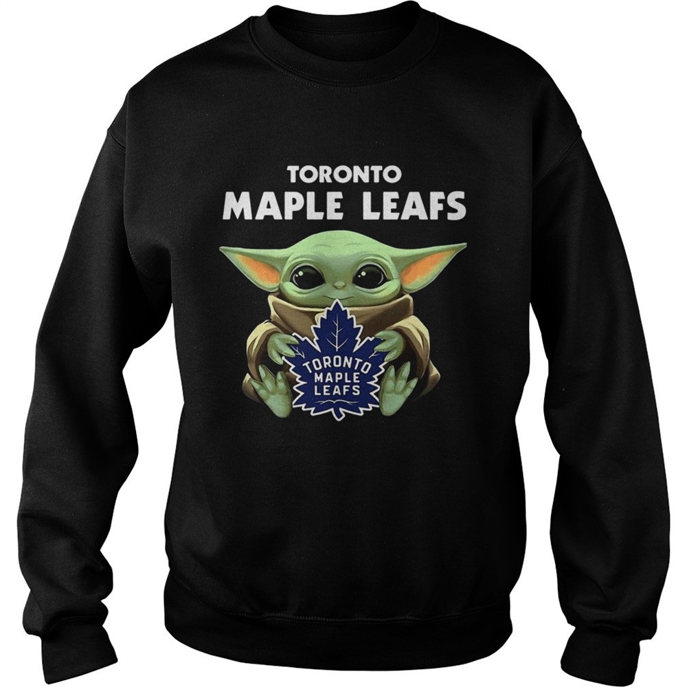 Baby Yoda Hug Toronto Maple Leafs shirt