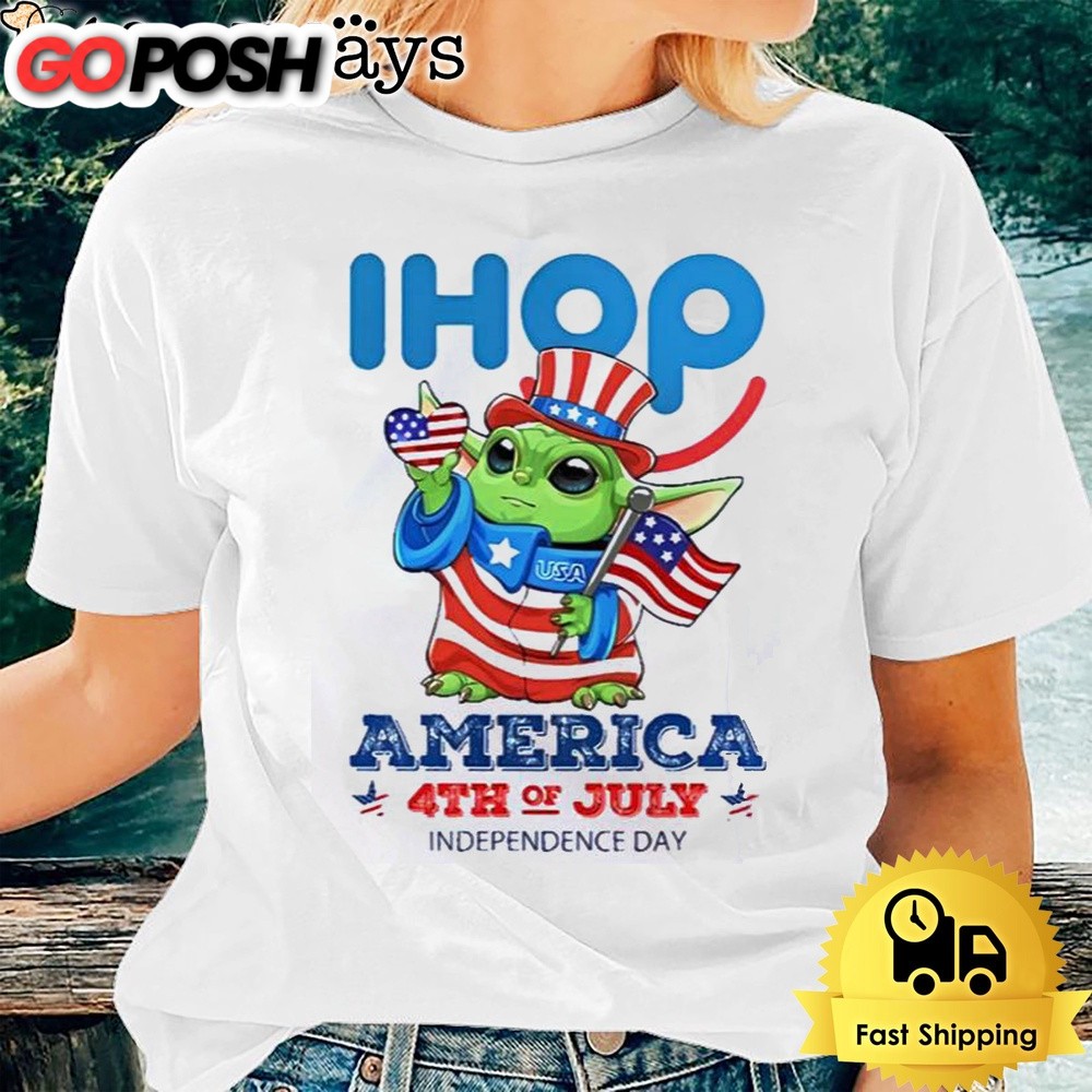 Baby Yoda Ihop’s America 4th Of July Unsiex T-Shirt