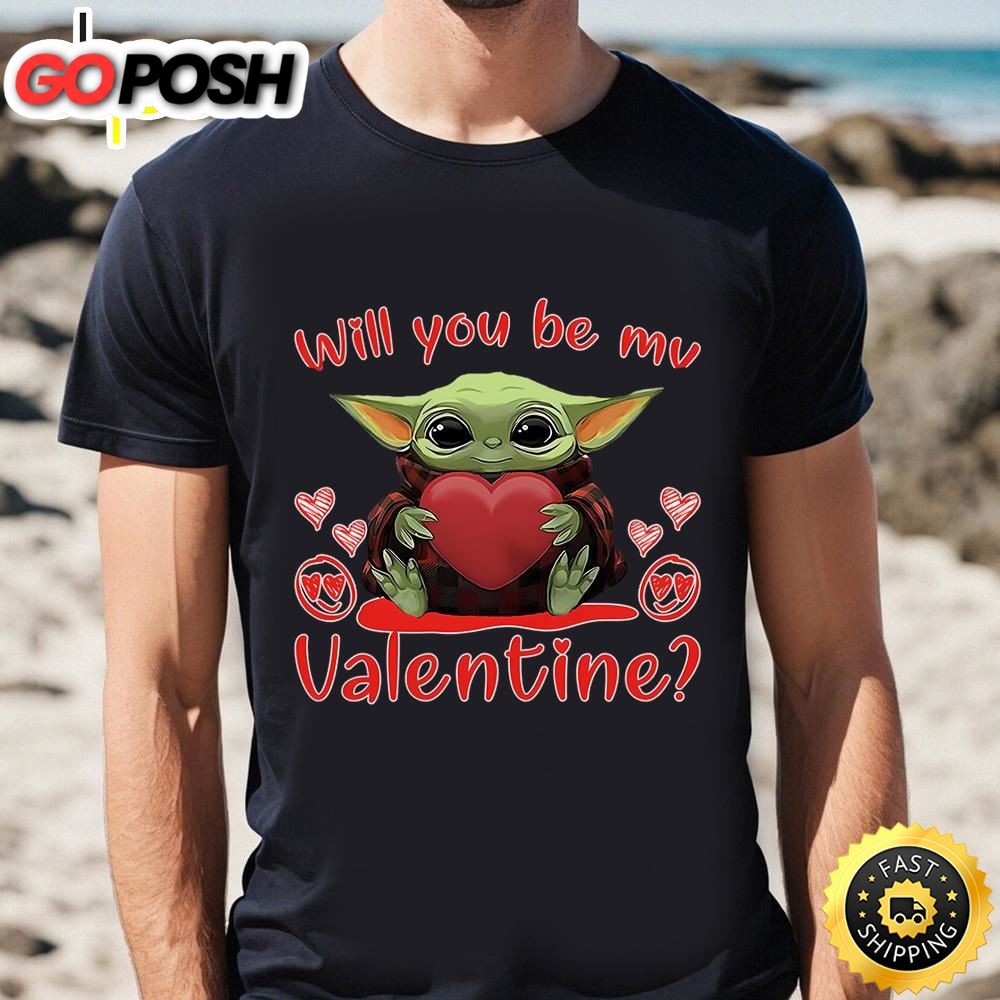 Baby Yoda Jumper Top Will You Be My Valentine Shirt