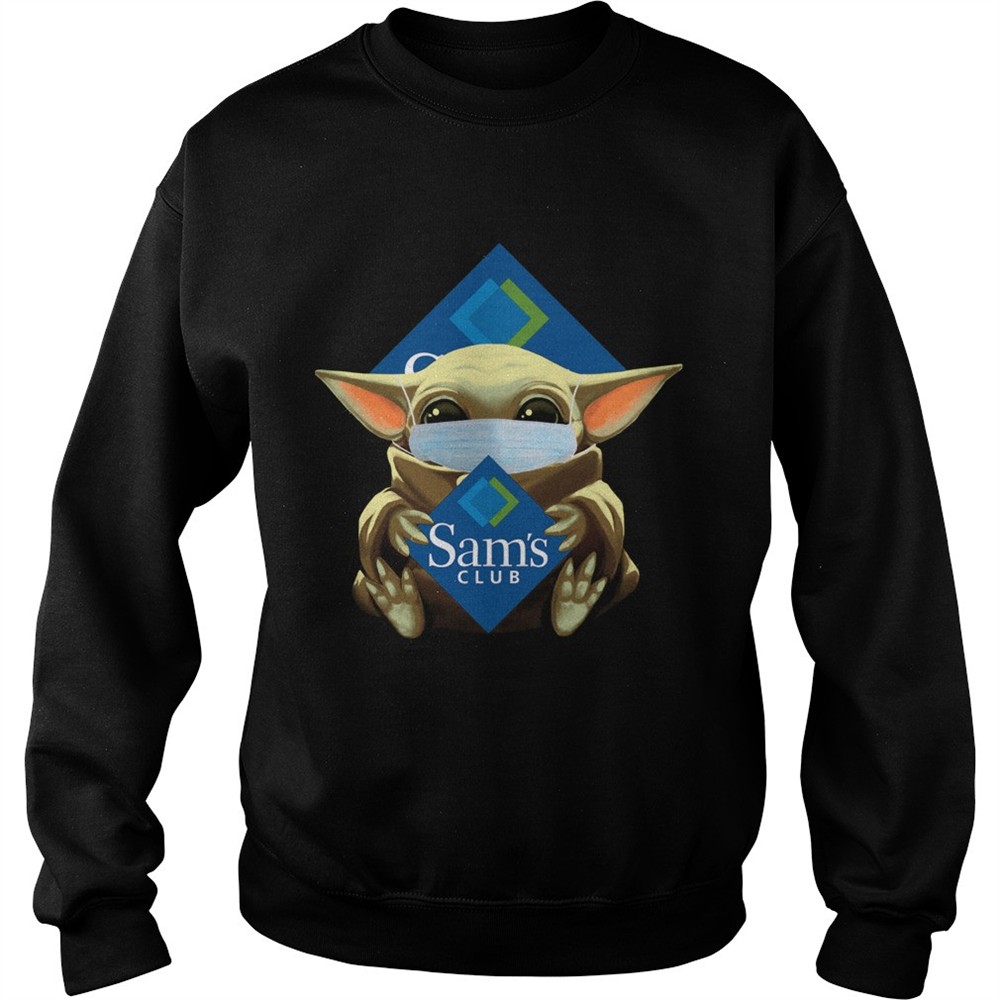 Baby Yoda Mask Hug Sams Club shirt