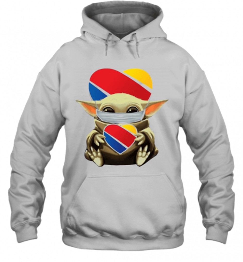Baby Yoda Mask Hug Southwest Airlines T-Shirt