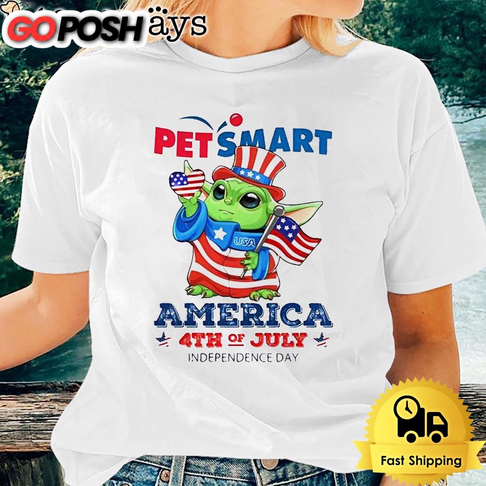 Baby Yoda Petsmart America 4th Of July Unsiex T-Shirt