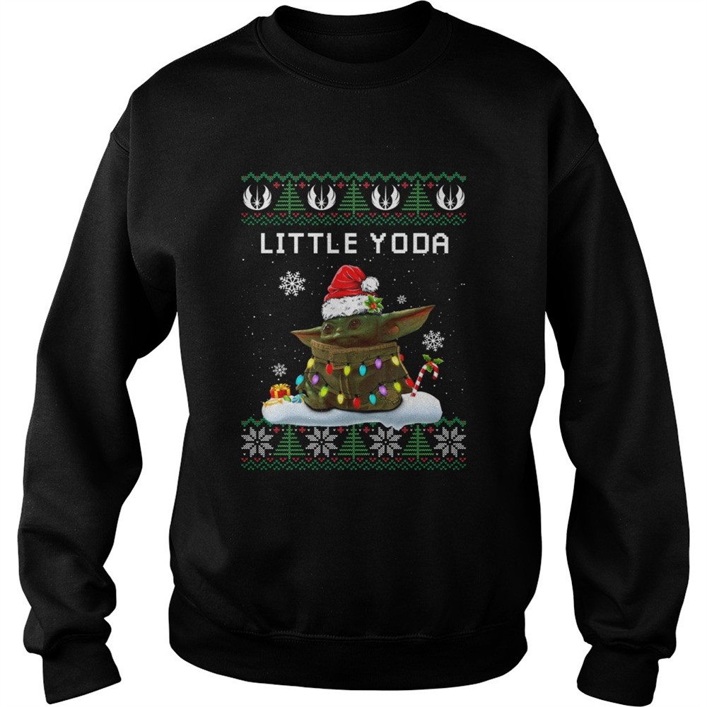 Baby Yoda Santa Little Yoda Ugly Christmas shirt