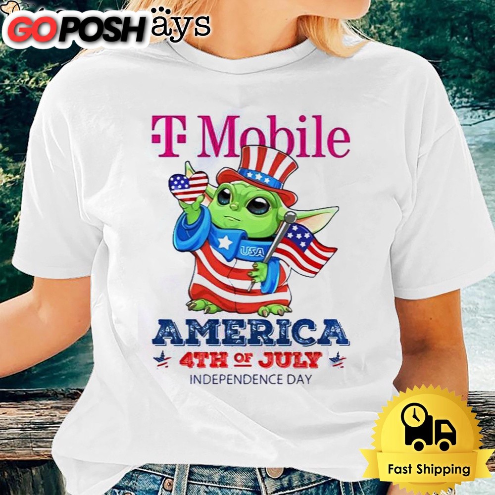 Baby Yoda T-Mobile’s America 4th Of July Unsiex T-Shirt
