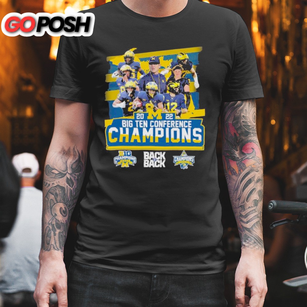 Back To Back 2025 Big Ten Conference Champions Michigan Football T-shirt