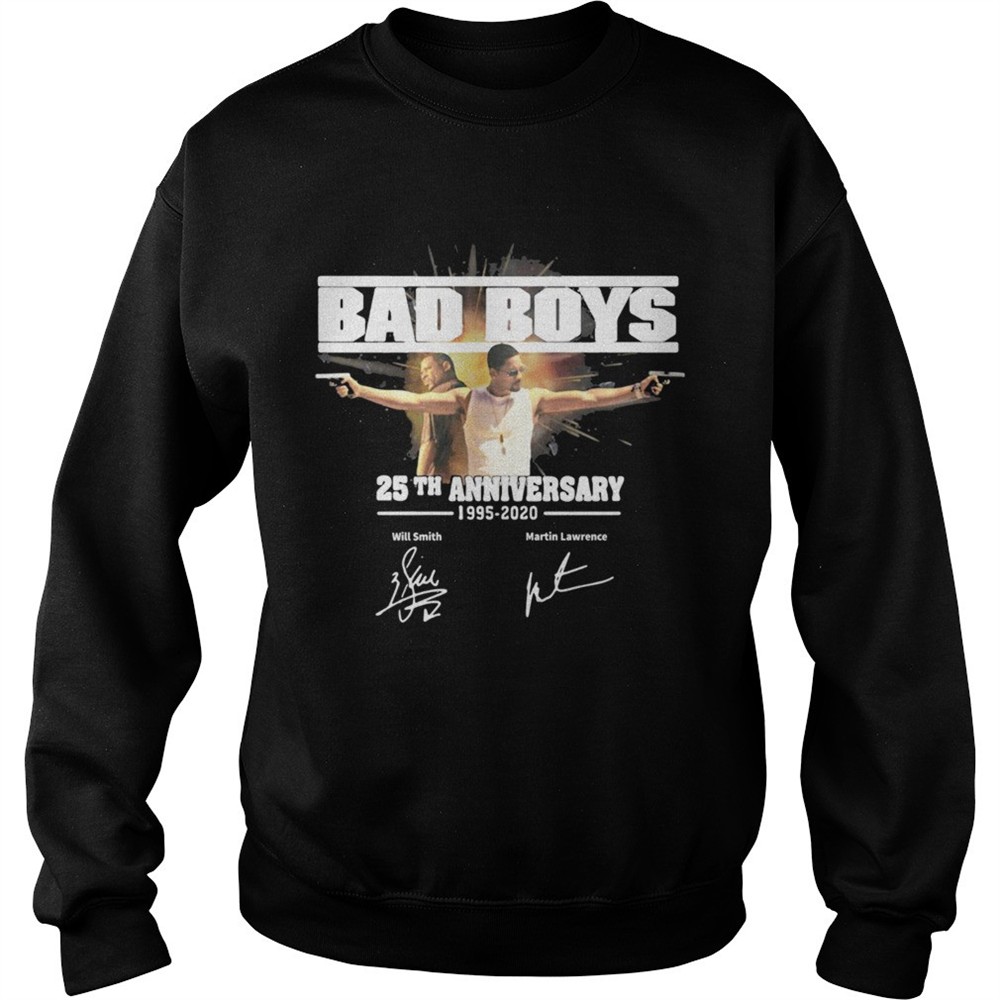 Bad boys 25th anniversary 19952020 signature shirt