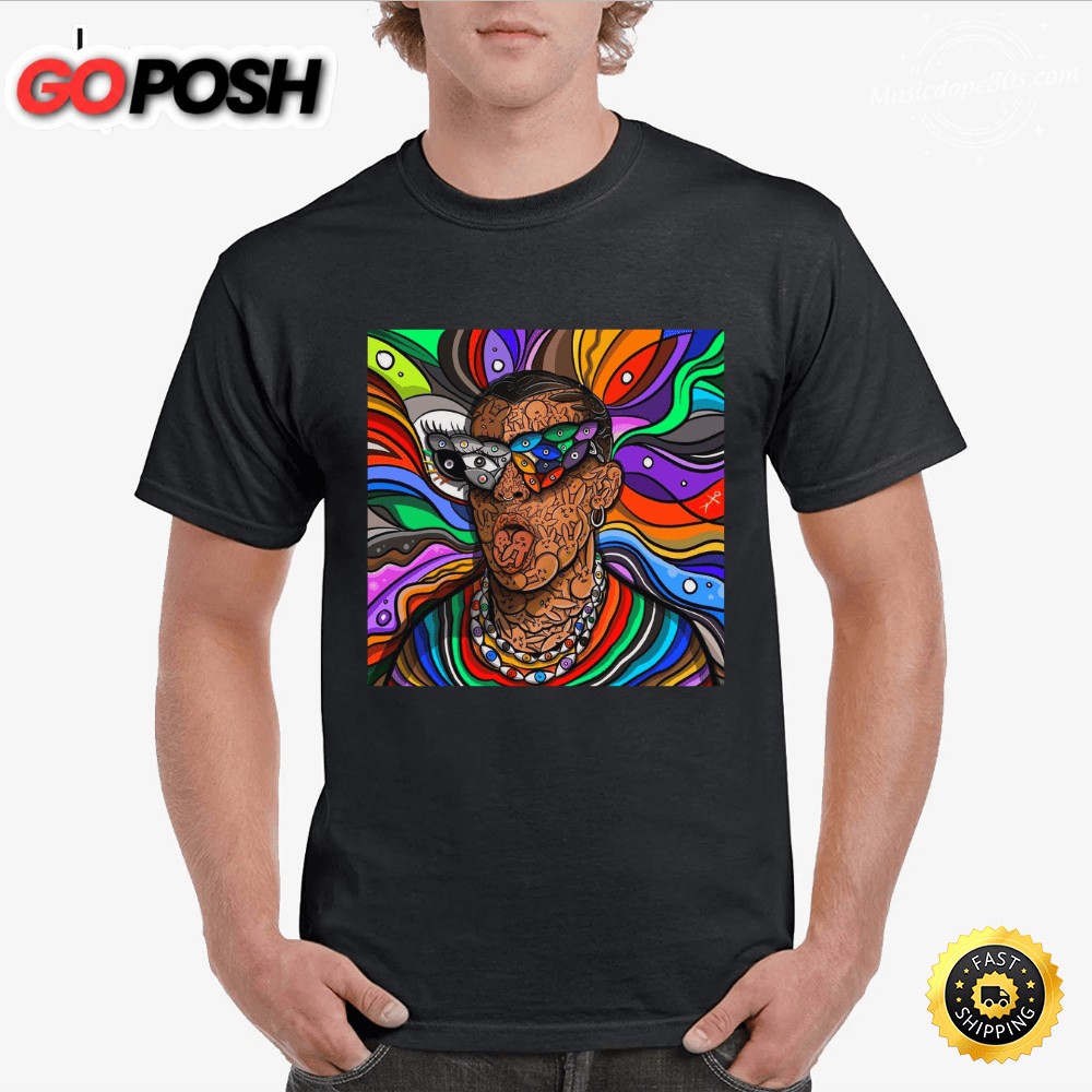 Bad Bunny Cartoon Illustration T-Shirt