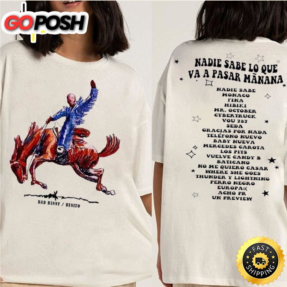 Bad Bunny Nadie Sabe Album T-Shirt