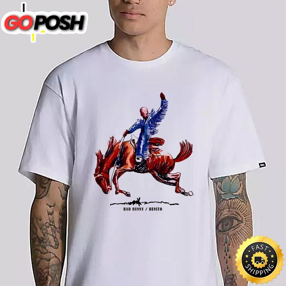 Bad Bunny Nadie Sabe Album White T-Shirt