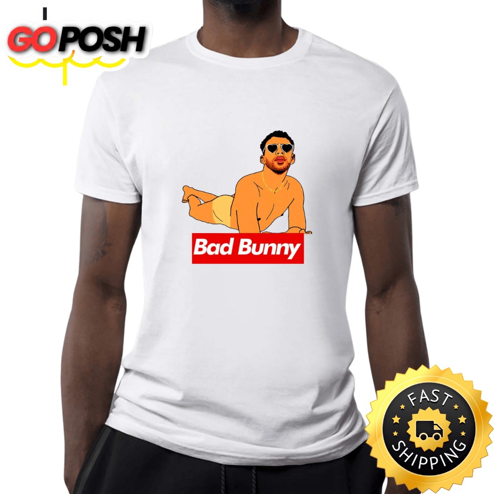 Bad Bunny – Naked Bunny White T-shirt