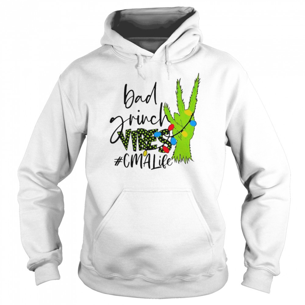 Bad Grinch Vibes CMA Life Christmas Sweater Shirt