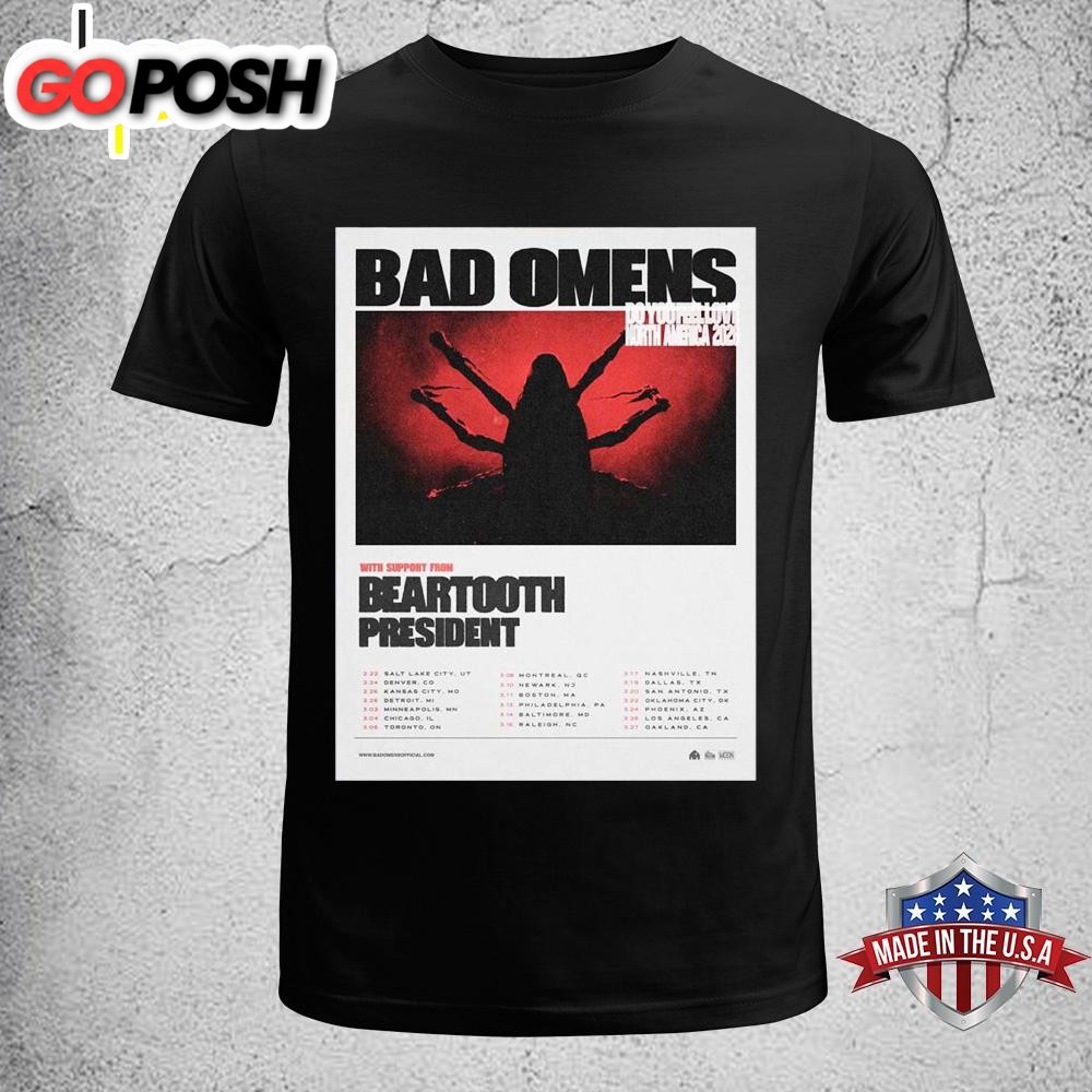 Bad Omens Do You Feel Love North America 2026 Tour Unisex T-Shirt