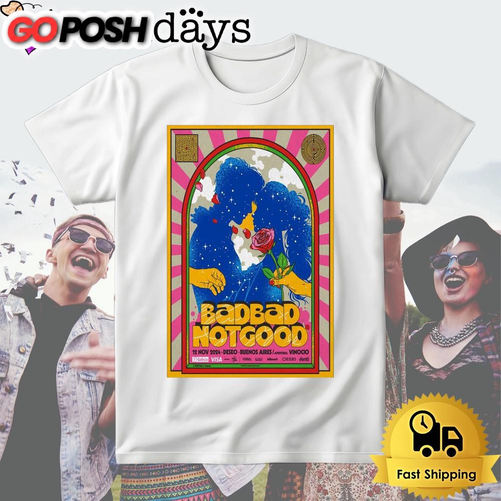 BadbadNotGood Tour Buenos Aires Argentina Nov 12 2024 T Shirt