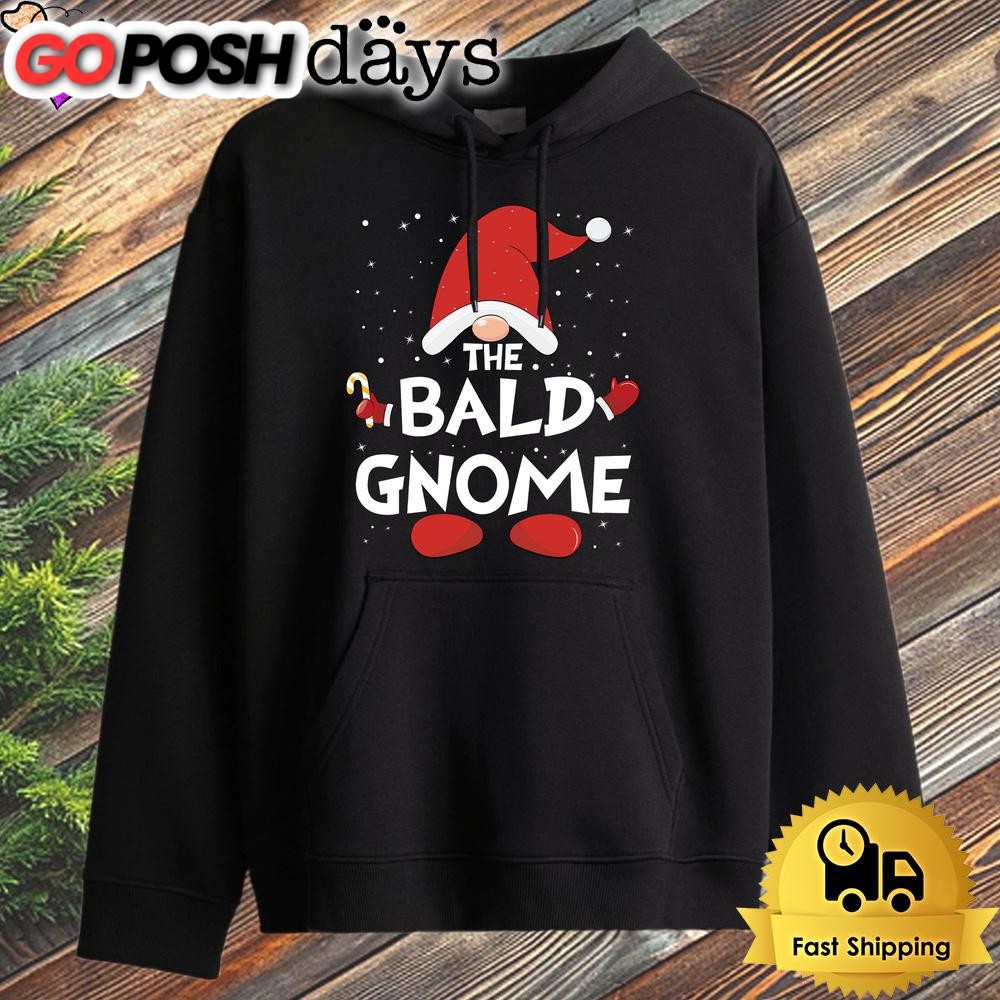 Bald Gnome Xmas Group Christmas Matching Family Reunion Hoodie