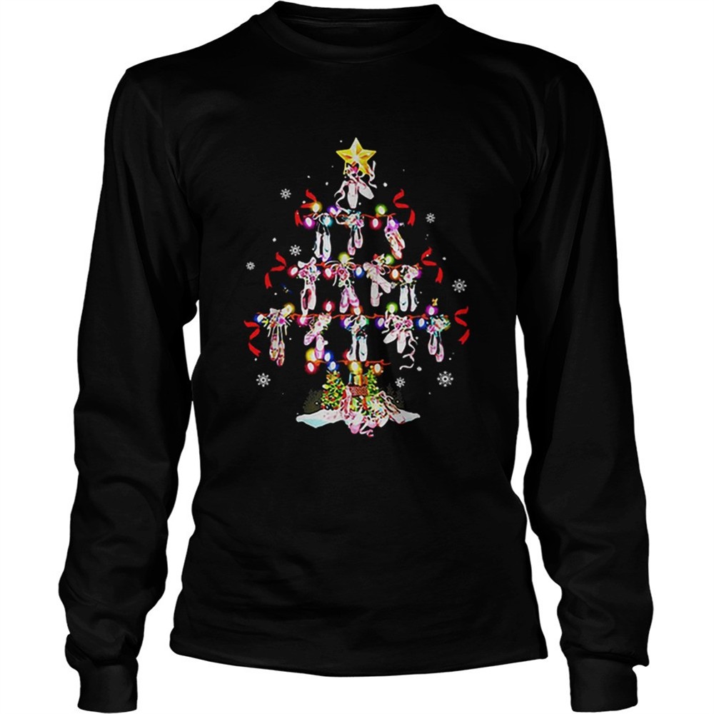 ballet-shoes-christmas-tree-shirt-rtzgawv4 Ballet shoes Christmas tree shirt