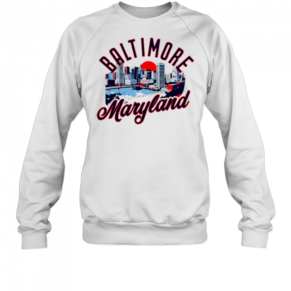 baltimore-maryland-skyline-sunset-shirt-469yy0c1 Baltimore Maryland Skyline Sunset shirt
