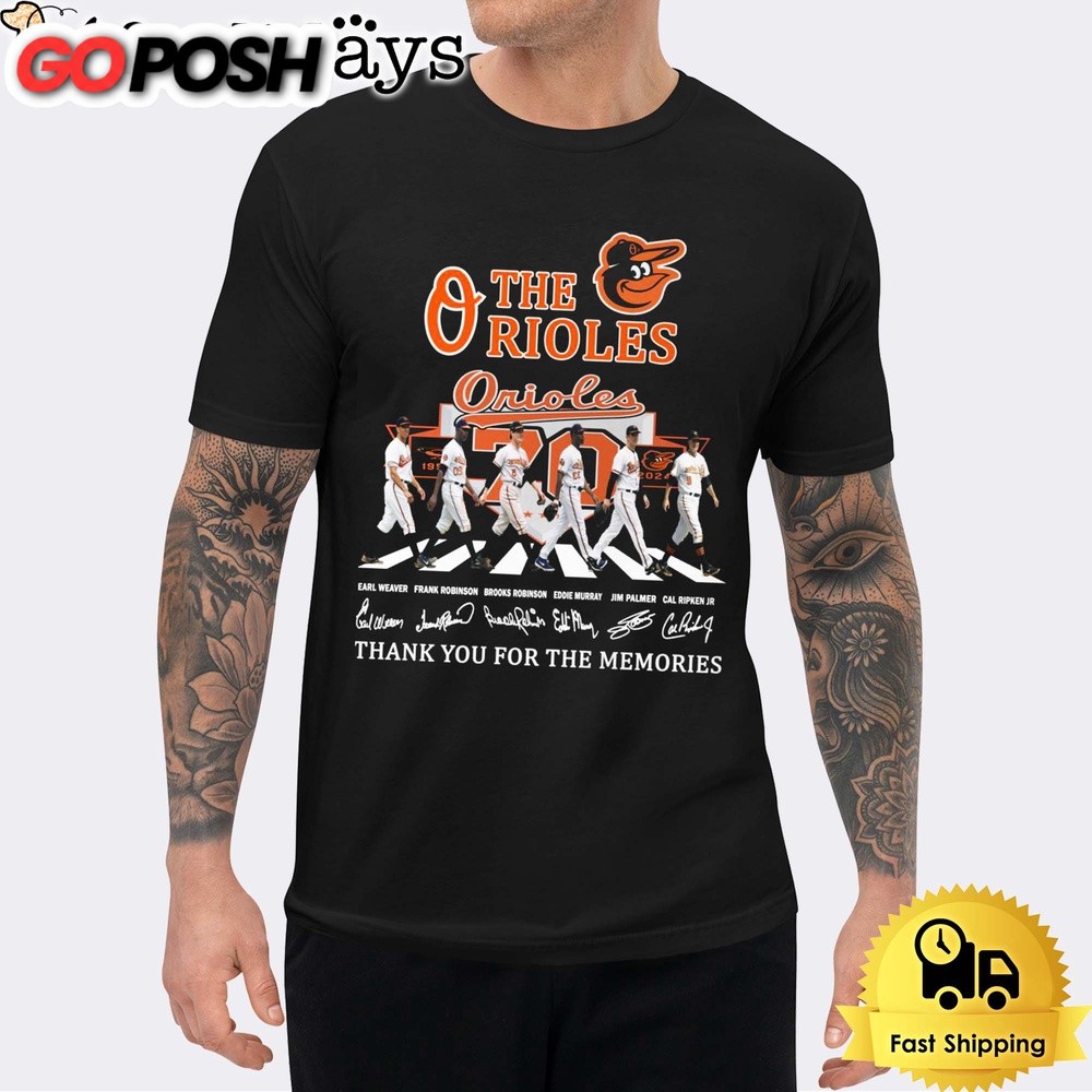Baltimore Orioles Signature Thank You For The Memories Unisex T-Shirt