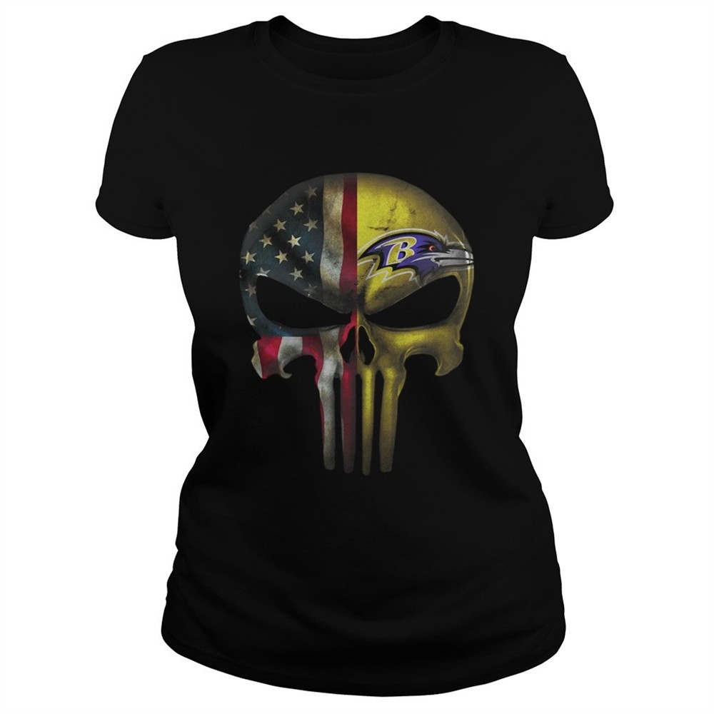 baltimore-ravens-and-flag-american-veteran-skull-shirt-uf2sh40k Baltimore Ravens And Flag American Veteran skull shirt