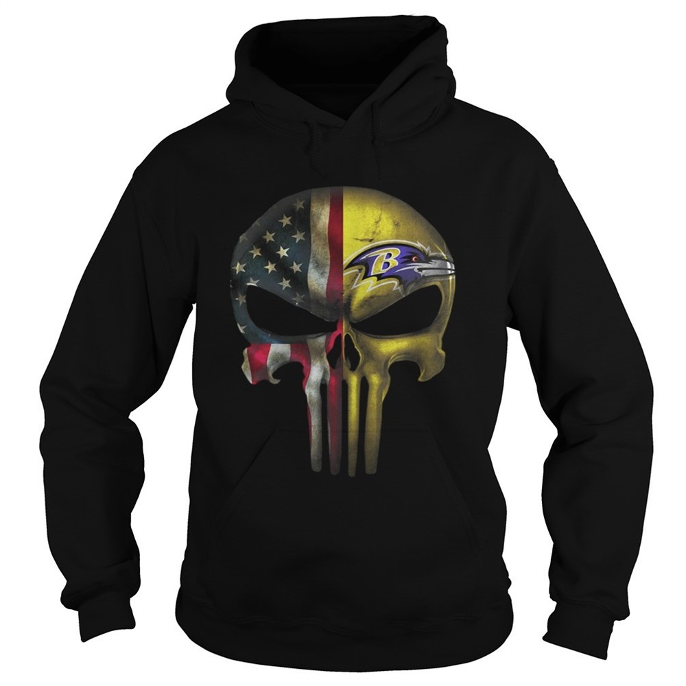 baltimore-ravens-and-flag-american-veteran-skull-shirt-uf2sh40k Baltimore Ravens And Flag American Veteran skull shirt