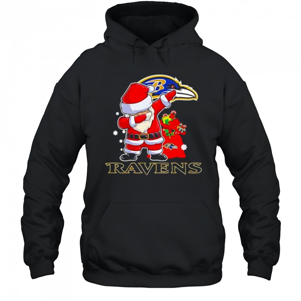 Baltimore Ravens Dabbing Santa Christmas shirt