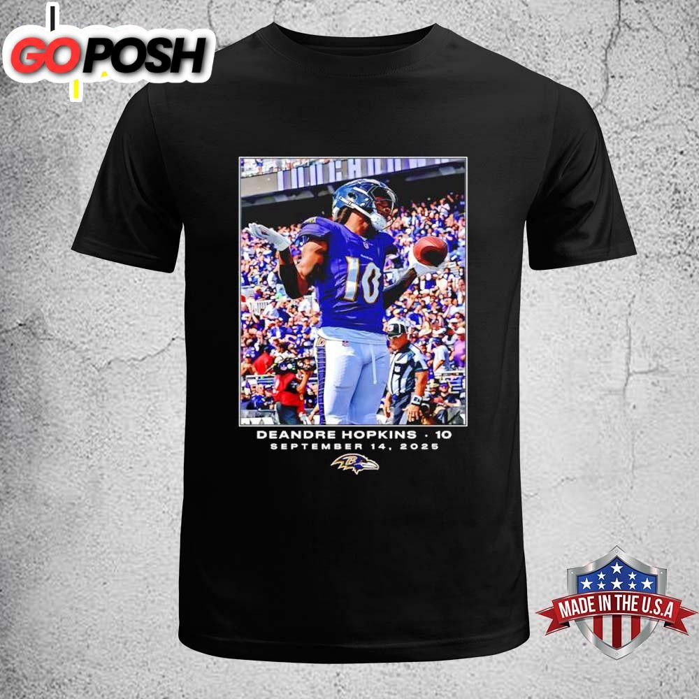 Baltimore Ravens DeAndre Hopkins NFL Flash Features Week 2 Unisex T-Shirt