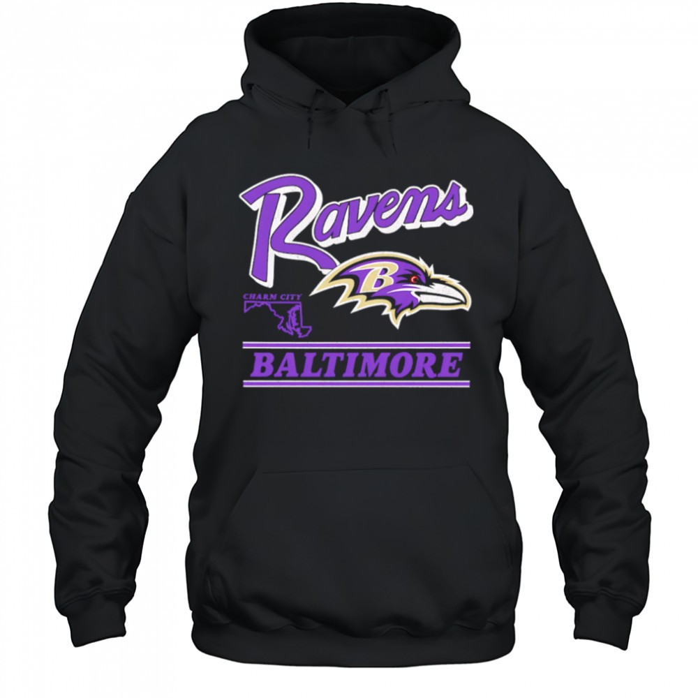 Baltimore Ravens Fly Charm City Retro shirt