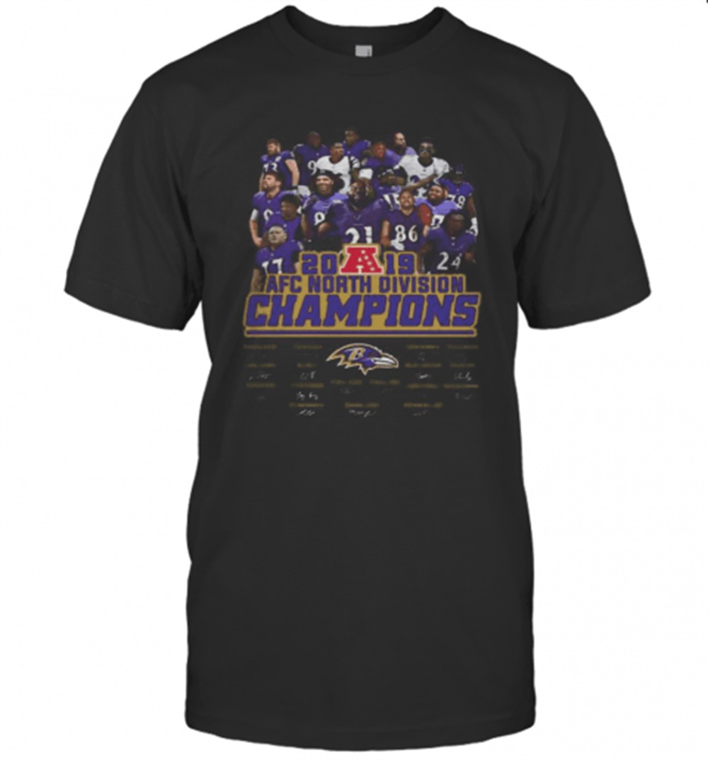 baltimore-ravens-football-2019-afc-north-division-champions-signatures-t-shirt-v5eb42cj Baltimore Ravens Football 2019 Afc North Division Champions Signatures T-Shirt