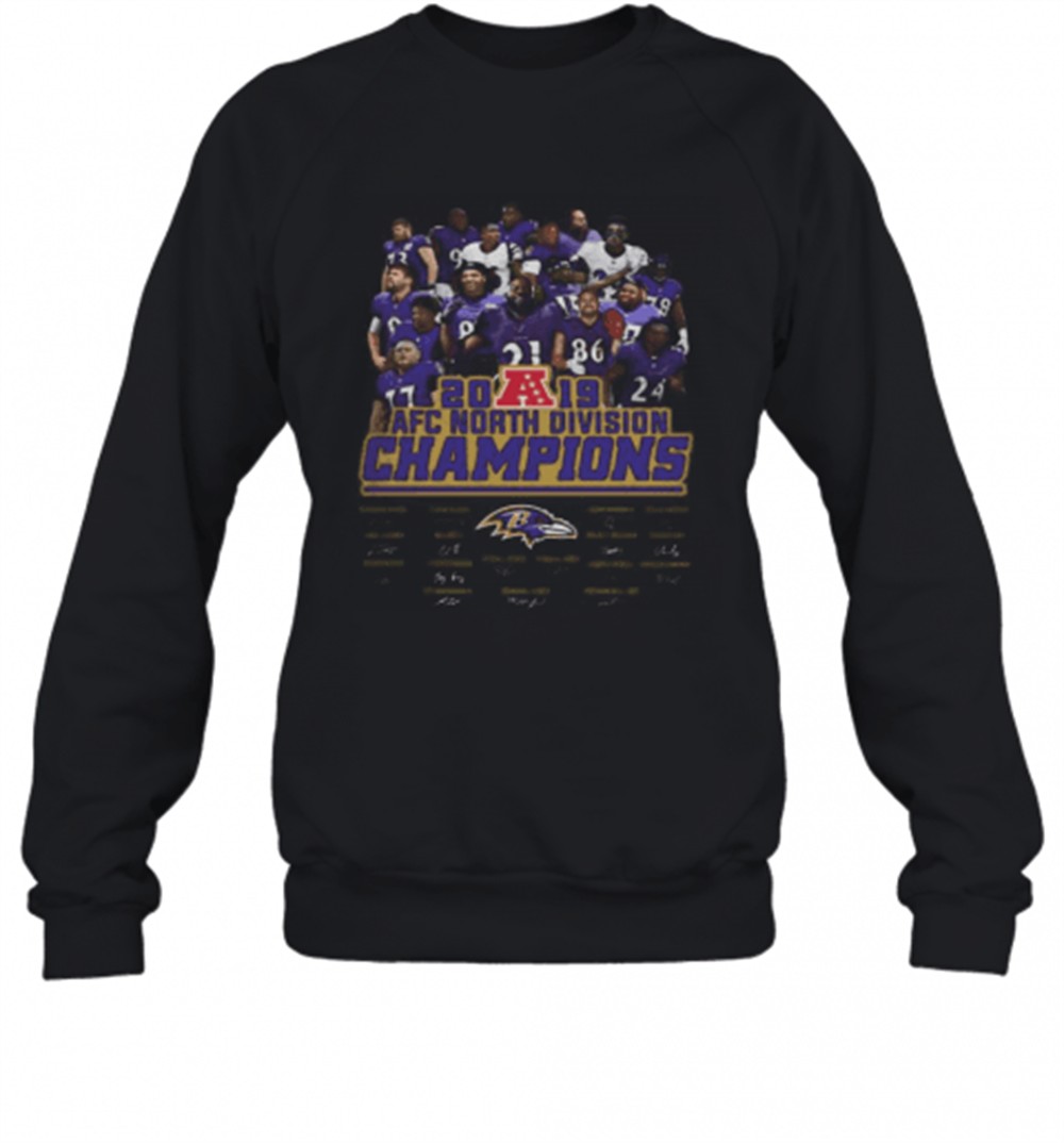 baltimore-ravens-football-2019-afc-north-division-champions-signatures-t-shirt-v5eb42cj Baltimore Ravens Football 2019 Afc North Division Champions Signatures T-Shirt