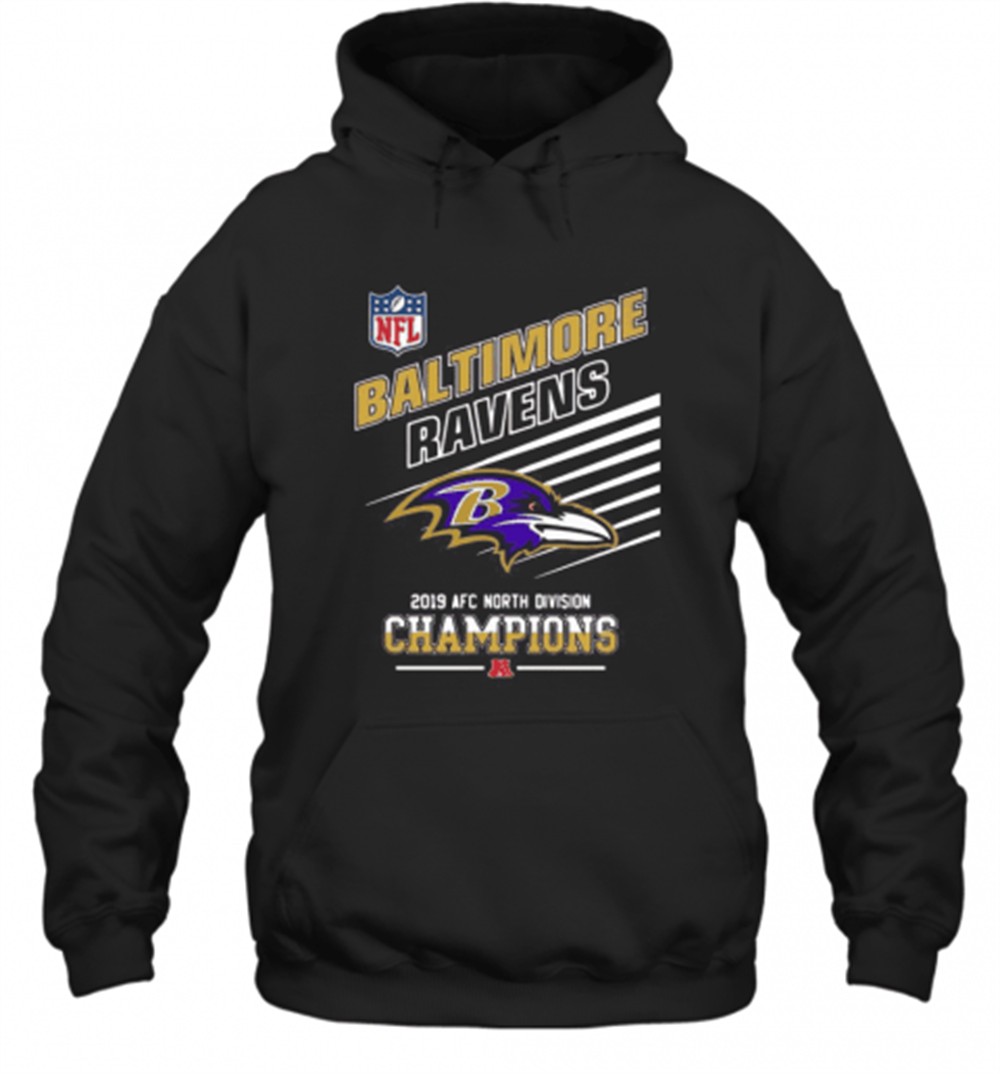 Baltimore Ravens Football 2019 Afc North Division Champions T-Shirt