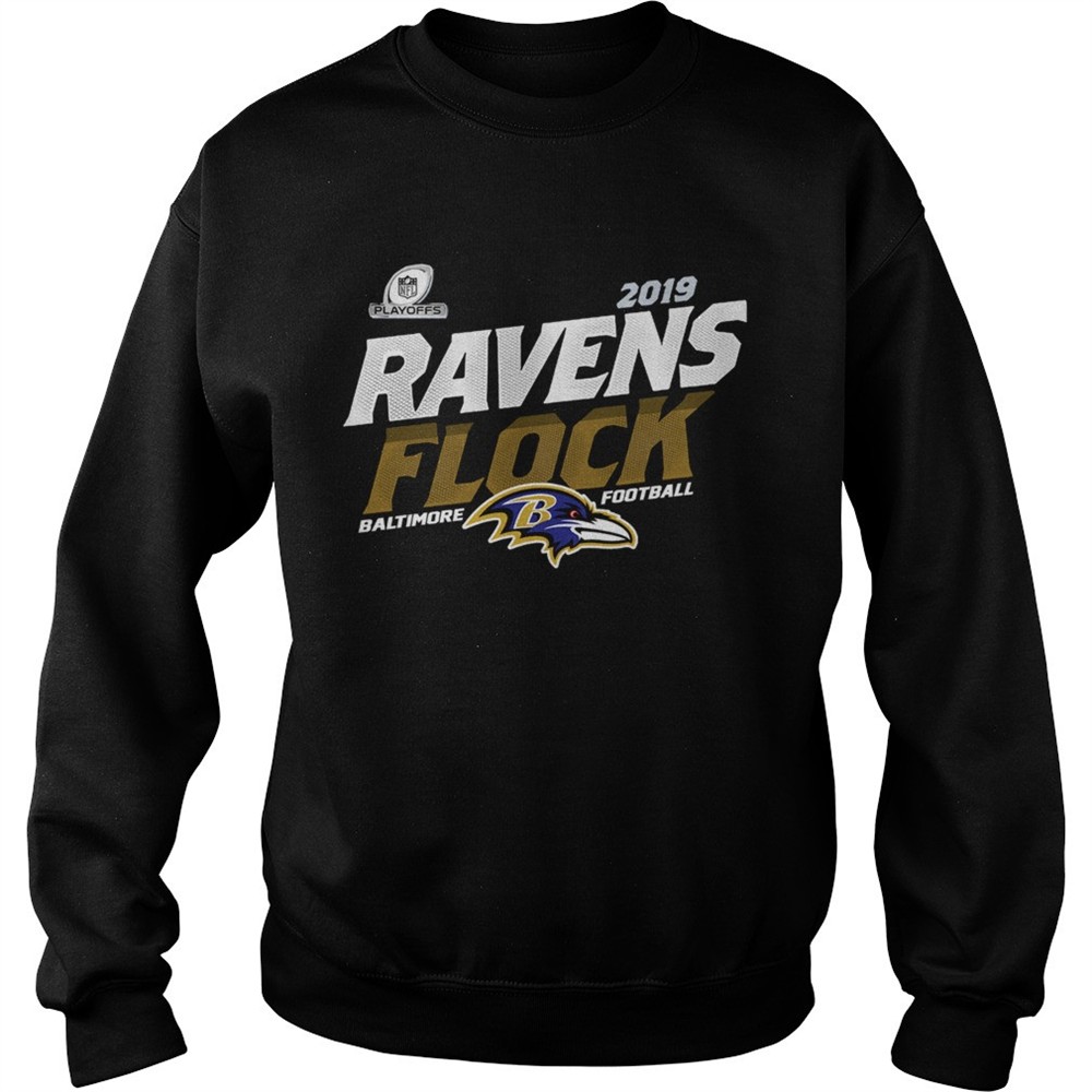Baltimore Ravens Football Flock 2019 NFL Playoffs shirt