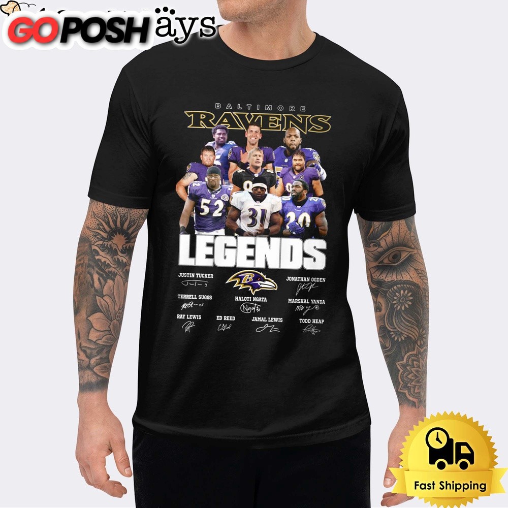 Baltimore Ravens Legendary History Signature Unisex T-Shirt