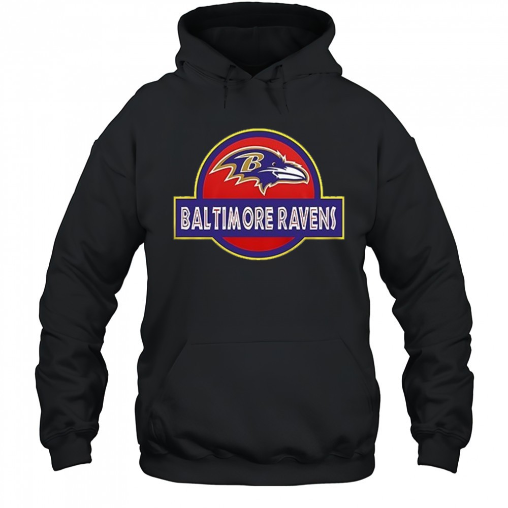 Baltimore Ravens x Jurassic Park life finds a way shirt