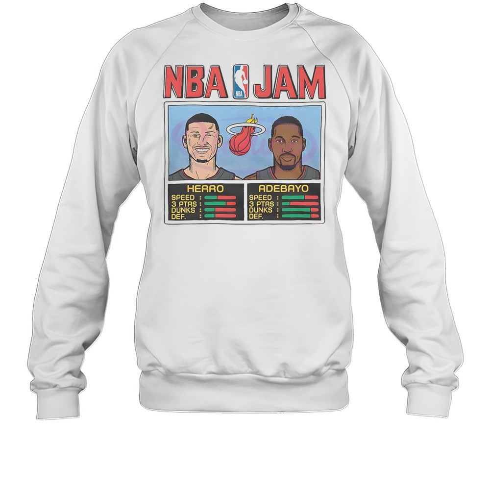 Bam Adebayo And Tyler Herro NBA Jam Miami Heat Shirt
